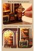 3D Magnetic Wooden Miniature Scene Puzzle, Refrigerator Sticker Cabin Model Ornament, Birthday Gift for Men and Women