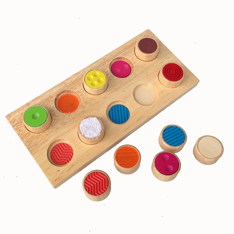 Educational 0.65 Memory Touch Flip Board - Rubberwood Toy for Baby Color Recognition