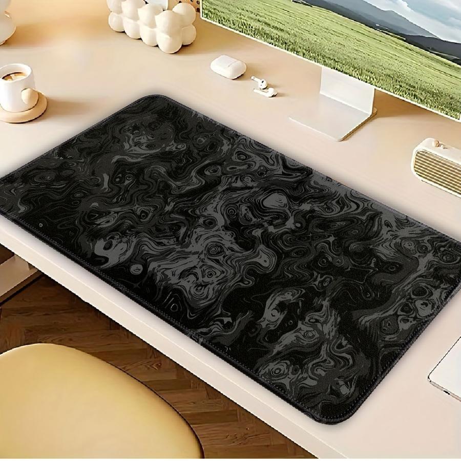 Black Splash Ink Pattern rubber Mouse Pad Keyboard Mouse Pad Computer Laptop Pad Game Console Pad office Pad Desk accessories