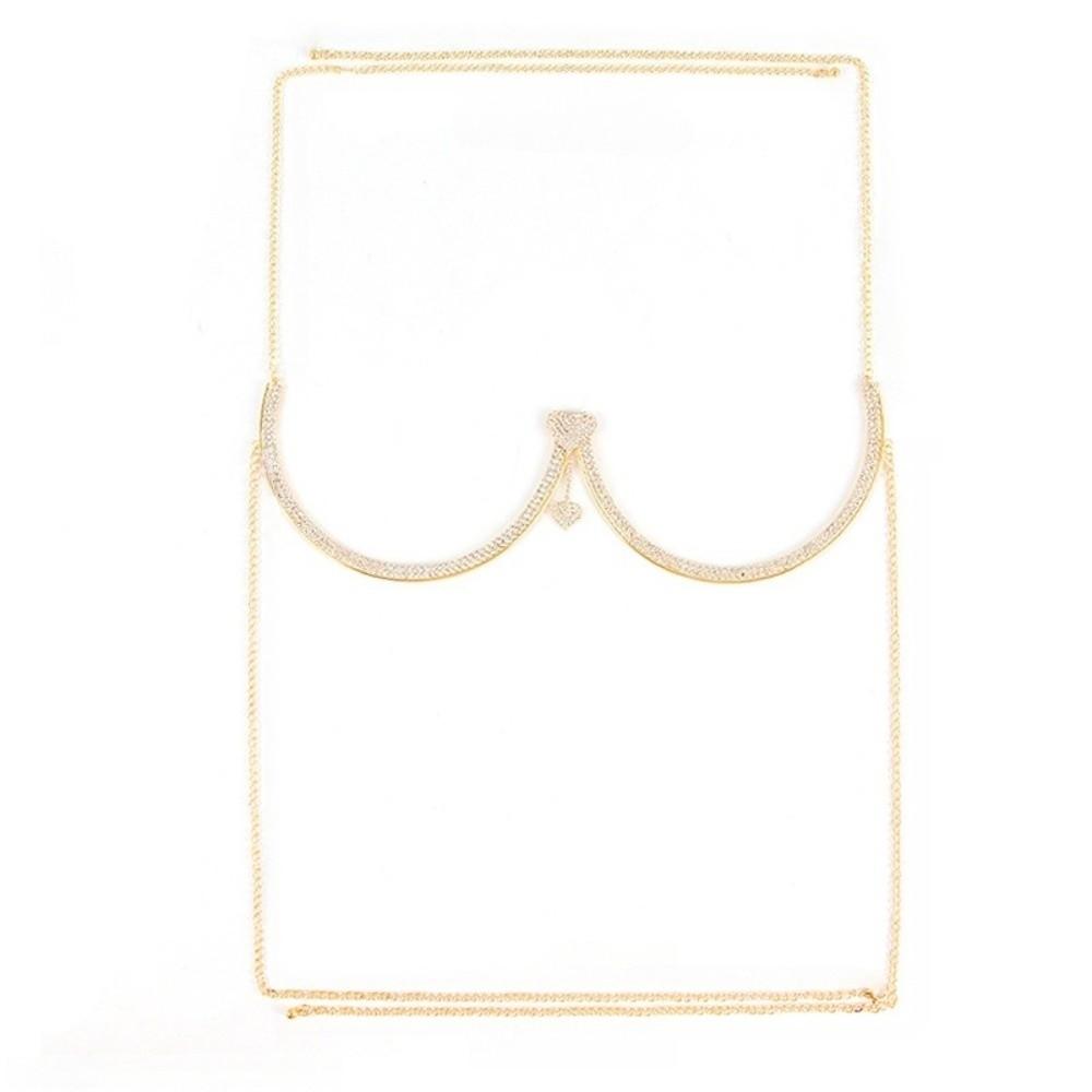 Tassel Bra Chest Chain Heart Breast Chain Punk Chest Support Body Chain  Hipster