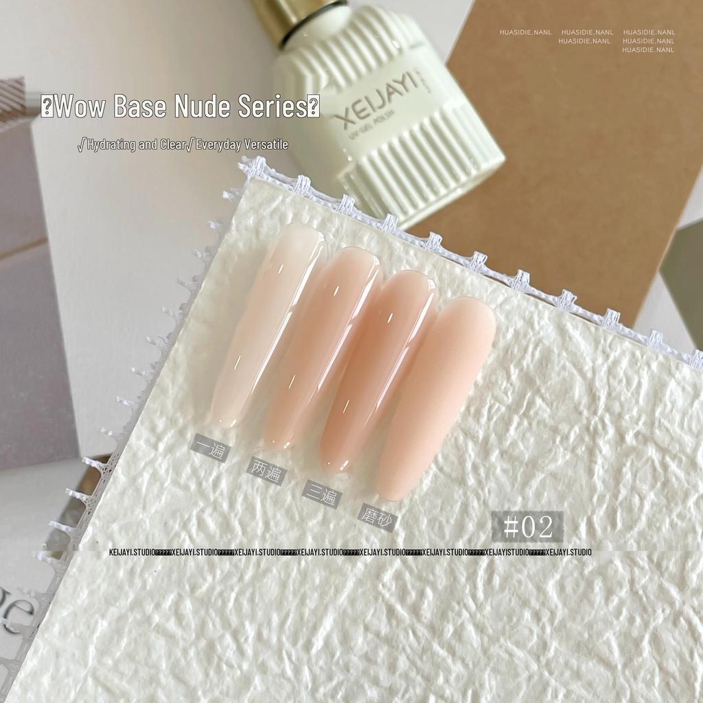 Xiaoying Wow Nail Art Set: 3 Color Gel Polish, 15ml Nude Base Light Therapy