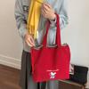 New fashion Korean version of college style cute shoulder bag large capacity simple and versatile corduroy handbag