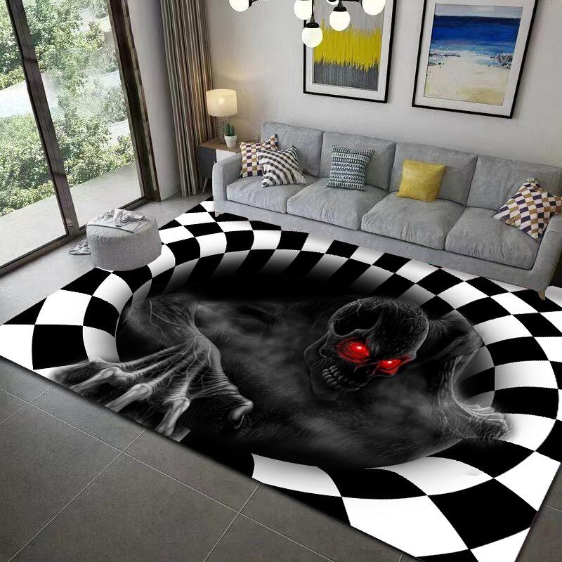 3D Optical Illusion Vortex Carpet - Bedroom & Living Room Floor Mat