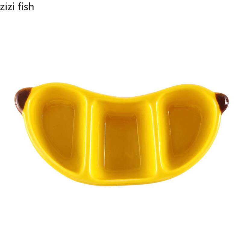 Fruit Shaped Ceramic Seasoning Dish Sauce Dish Dessert Plate Snack Bowl Dipping Dishes Tasting Plate Dim Sum Bowl Fruit Plates