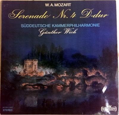 LP Record WOLFGANG AMADEUS MOZART, SÜDDEUTSCH - Serenade Nr. 4 D-Dur 94709K Intercord Germany Classical Used