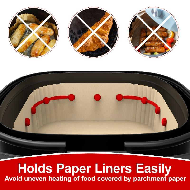6pcs Air Fryer Magnet Silicone Buckle - Non-Stick, Heat-Resistant, Prevents Covering Heating , Ideal for Air Fryer Accessories