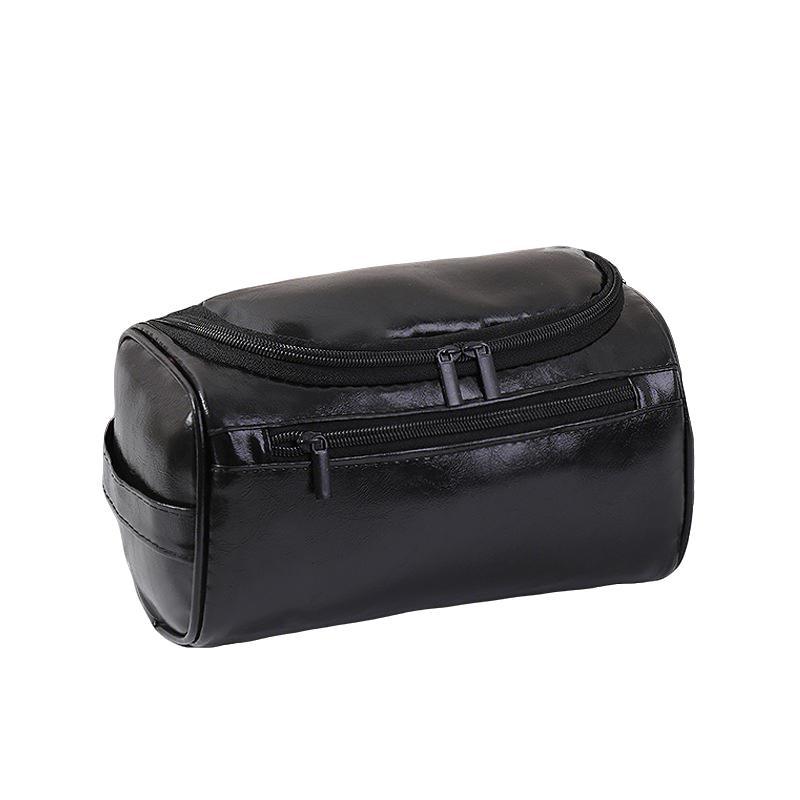 Groomsmen Gift Leather Toiletry Bag for Men Travel Shaving Kit Bathroom Bag Make Up Hanging Storage Wash Bags