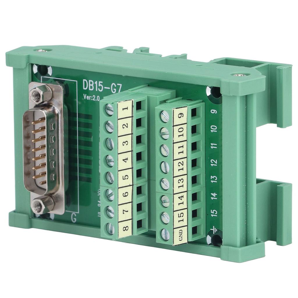Terminal Block Male Header Interface Connector Break Out Board Module DC 60V DB15‑G7