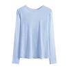 Women S Long Sleeve Yoga Sports Set Loose Fit Workout Top For Pilates Running