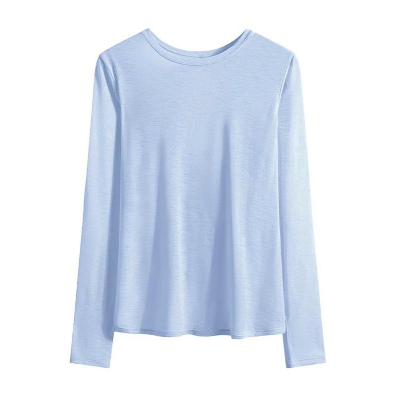 Women S Long Sleeve Yoga Sports Set Loose Fit Workout Top For Pilates Running