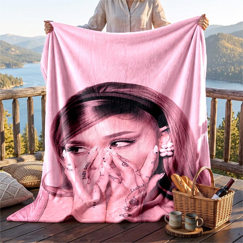 Warme Flanelldecke, Ariana Grande Leichte Gemütliche Decke für Bett Sofa Und Täglichen Gebrauch