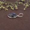 925 Sterling Silver Gemstone Labradorite Pendant Without Chain Jewelry Round Cabochon For Women or Girls - 2.45 Gms