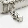 Compact 9.7cm Engineering Vehicle Keyring High Grade Alloy Craftsmanship For Practical And Decorative Use