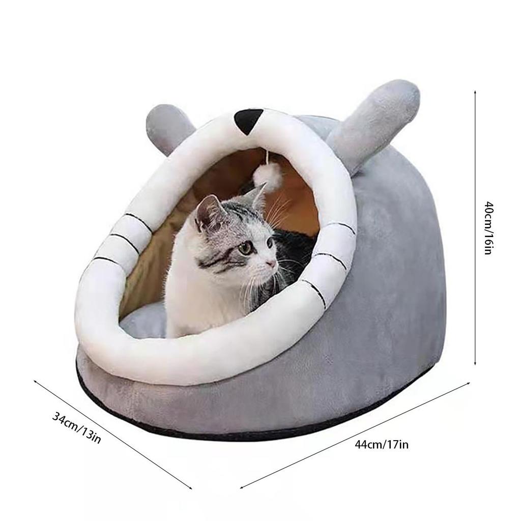 40x44x34cm Kaninchen-Design Haustierbett Weiches Und Bequemes Haustiernest Für Kleine Hunde Und Katzen Abnehmbar Und Waschbar