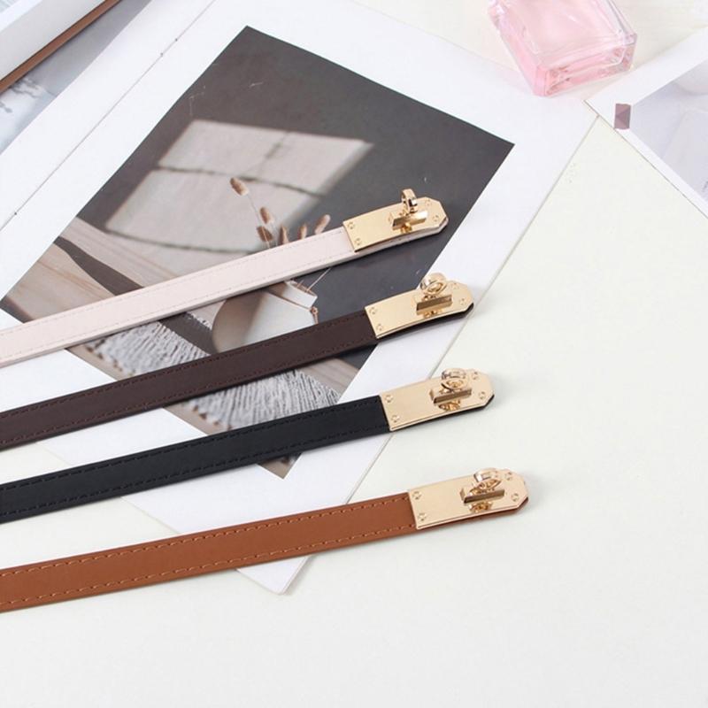 Classical Adjustable Buckle Thin Waist Belt for Women Lady Fashionable Stylish Design Waistband Decorative Dress Sash