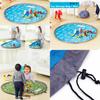 80150cm Spielteppich Aufbewahrungstasche Kinderspielzeug Spielmatte Geschenk Aufbewahrung