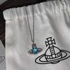 Rotatable Bead Necklace & 925 Silver Stud Earrings Inspired by Empress Dowager Cixi