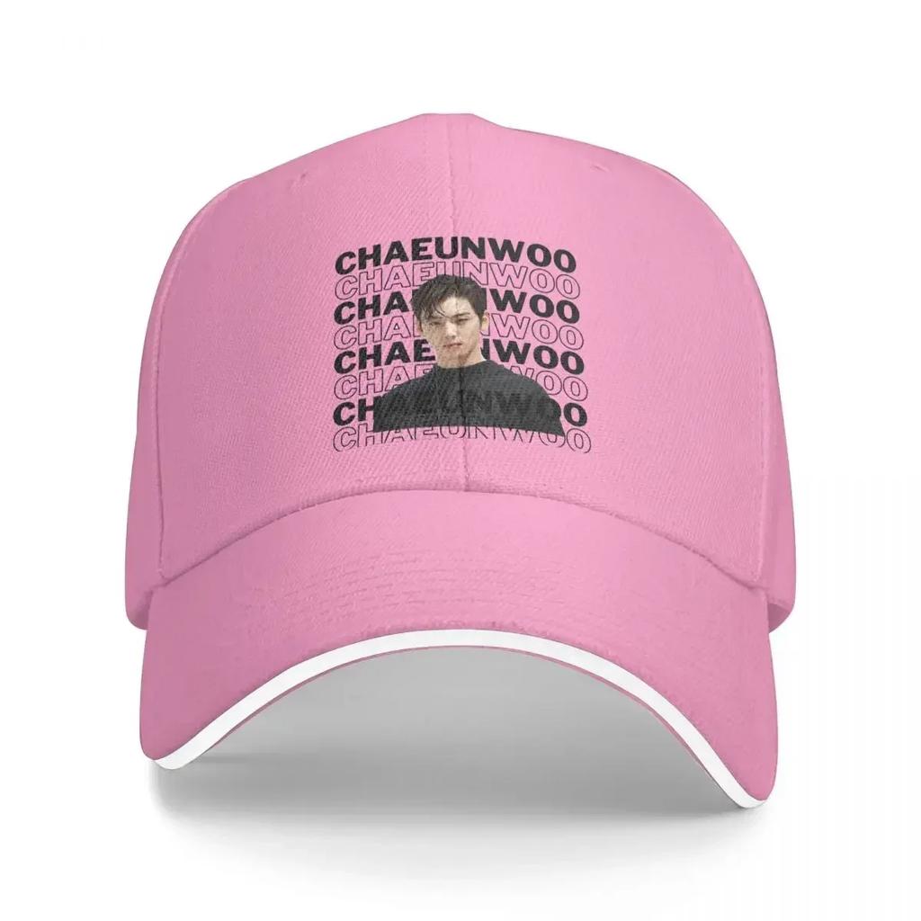 Cha Eunwoo Astro Baseball Cap Cha Eun Woo Singer Casual Unisex Adult Trucker Hat Sun-Proof DIY Tennis Skate Baseball Caps Gift Idea
