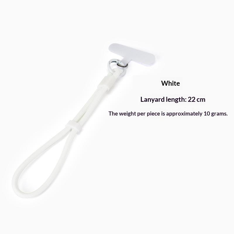 Short Polyester Phone Wrist Lanyards Scratch-Proof Multiple Candy Colors with Free Adhesive Pads for USB Drives Keys