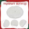 Christmas Tree Skirt Decoration Rustic Round Farmhouse Supplies Reusable Decor Xmas