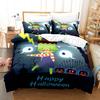 Comforter 3/4Pcs Halloween Bedding Set Featuring Jackolanterns Ghosts Wizard Hats Skulls Ignite The Spirit Of The Season