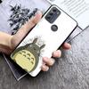 Cartoon Happy Totoro Cat Case for Motorola Moto EDGE 20pro 20lite E6 E7 Cover G STYLUS GPLAY GPOWER G 5G PLUS G30 G100 Coque
