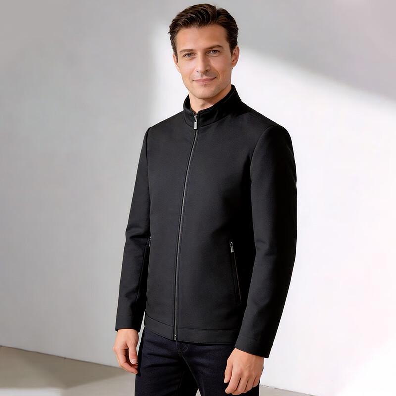 ROMON Men s Spring Autumn Business Casual Stand Collar Jacket 185/2XL