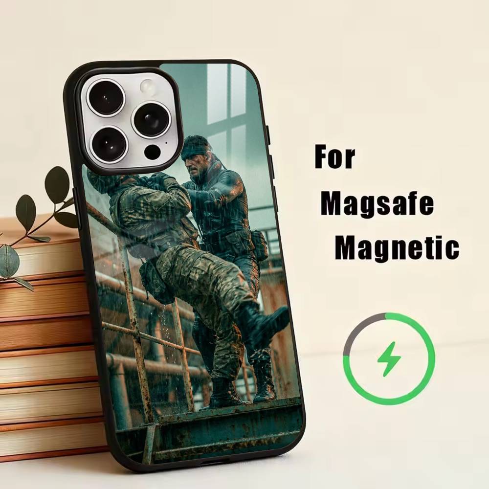 GM-Metal Gear Solid1 Handyhülle Für iPhone17,16,15,14,13,12,11 Plus,Pro Magnetisch Für Magsafe Kabelloses Laden