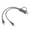 USB C Splitter 1 In 2 Out Charging USB C Data Splitter Extension Cable Type C+USB Adapter for Phone Laptop Accessories