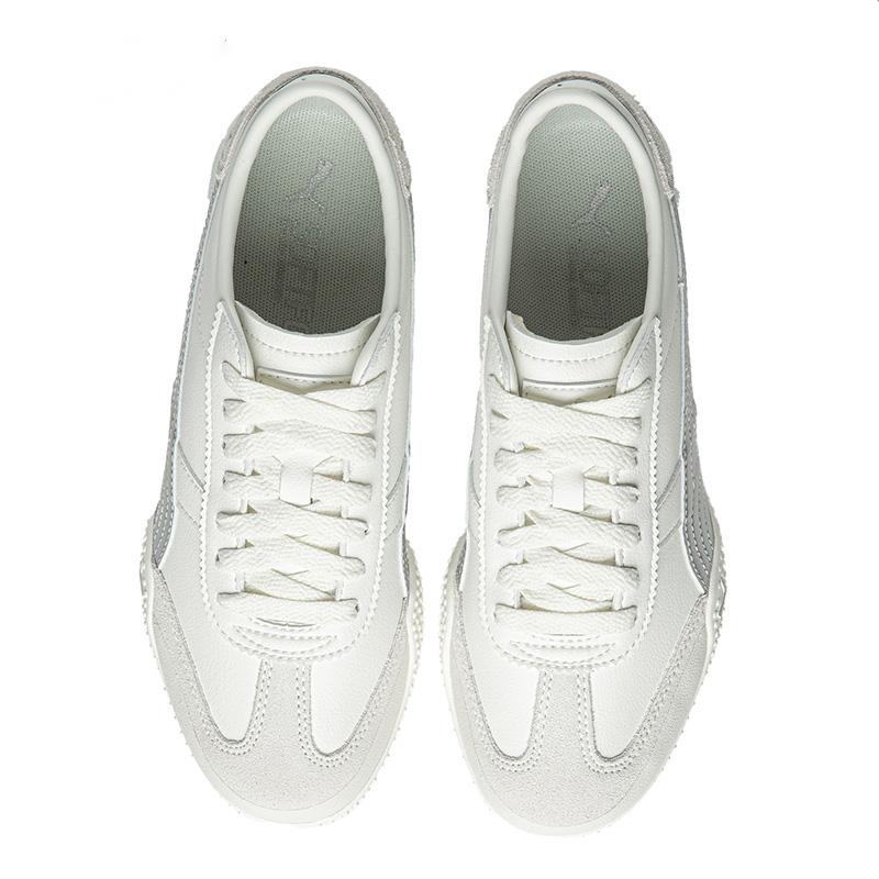 Puma Bella Ut Zapatos Casuales de Caña Baja Cómodos Versátiles Duraderos para Hombre Zapatos Casuales Blanco Plateado 405256-02