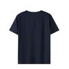 Li-Ning Solid Color Logo Round Neck Short Sleeve T-Shirt Men Tops Ink-Blue ATST641-3