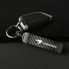 Car Carbon Fiber Style Keychain Microfiber Leather Key Chain For Toyota Harrier 30 60 80 XU30 XU60 XU80 2022 2023 Accessories