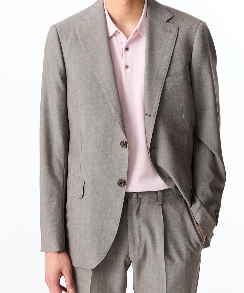 Man On The Boon Tropical Wool Single Suit Jacket_Beige 4714151009
