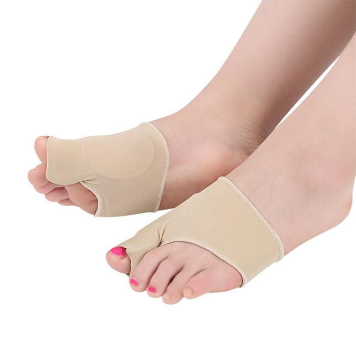 Hallux Valgus Toe Foot Protector Corrector Bunion Pads Sleeves with Silicone Toe Spacers Feet Pain Relief