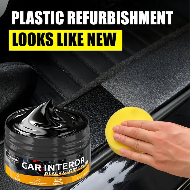 Interior Wax - ABS Plastic Coating Gel for Finishes and Dashboards - Restores Glossy Surfaces, Repairs Faded Areas