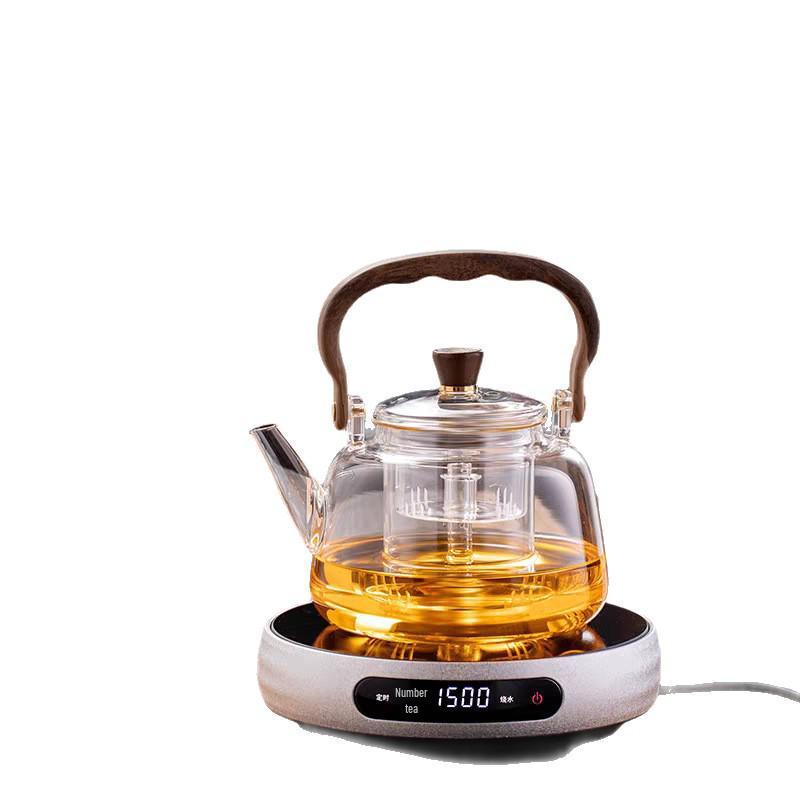 2026 Electric Ceramic Tea Set: High-Temperature Resistant Glass Kettle & Household Teapot for Brewing