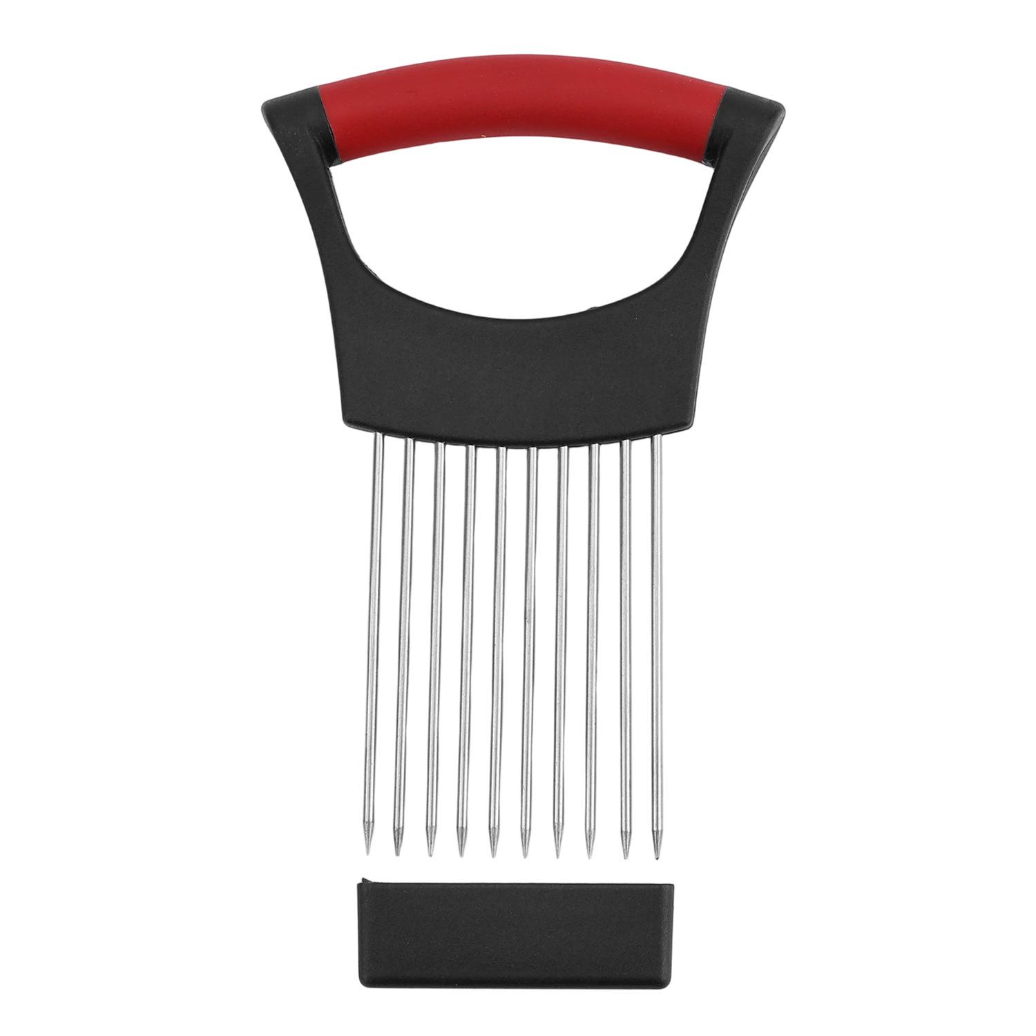 Держатель для лука из нержавеющей стали и вилка для отбивания мяса для кухонного использования