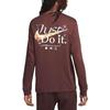 Nike T Shirts Men's Light Brown Crew Neck Moderate Straight Fit DZ2828-227