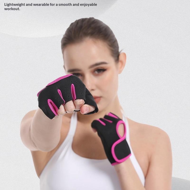 Women Men Fitness Gym Gloves Weightlifting Gloves Half Finger Breathable Non-Slip Gel Pad Bodybuilding Training Dumbbells Gloves