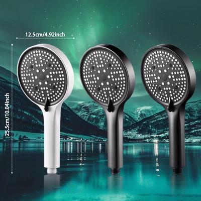 High Pressure Rainfall Shower Head 6 Modes Adjustable Showerhead Household Handheld Shower Nozzle Bathroom Accessories