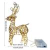 Light-up Reindeer Decoration Led Christmas Elk Decor Outdoor Christmas Reindeer Decoration Set Battery for Garden Indoor
