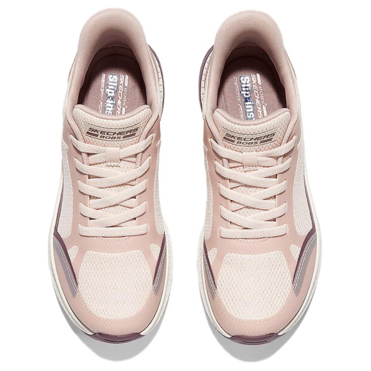 Skechers Scarpe Casual Versatili Comode in Tessuto con Lacci Basse Sneakers da Donna Rosa 117741-PKMT