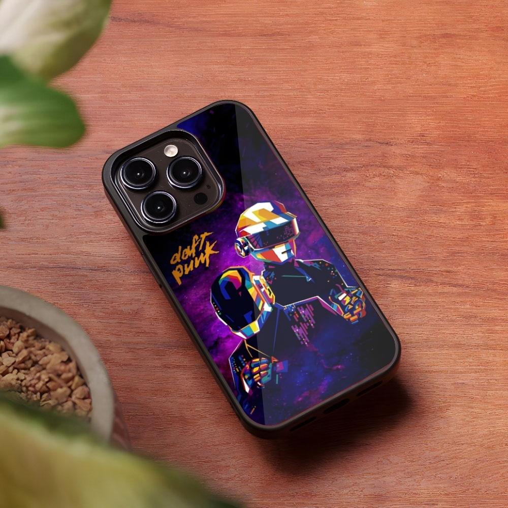Daft Punk Phone Case for Iphone 16 15 14 13 Pro Max 12 11 Mini 7 8 Plus Se Xr X Xs Fundas Shell PC+TPU Cover