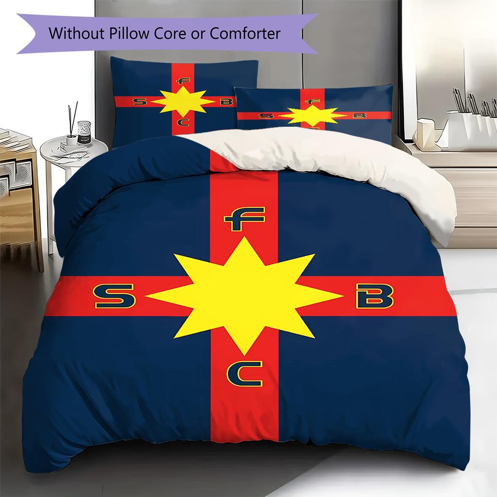 FCSB Pattern Bedding,Quilt Set Quilt Cover Pillowcase Home Birthday Gift (1 * duvet cover + 2 * pillowcase, without core)