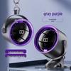 Rechargeable Mini USB Clip-on Desktop Fan with Digital Display for Home, Office, and Dorm.