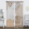 Concise Style Plants Partition Blackout Curtains for Living Room Curtain Tulle for Bedroom Shades Kitchen Curtains 2 Pieces Home