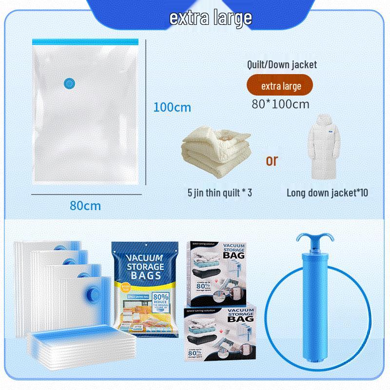Large Capacity Vacuum Storage Bags for Clothes and Quilts - Dustproof & Moistureproof