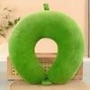 New In Minimalist Plush U-shaped Pillow Neck Airplane Pillow Traveling Car Home Office Neck Flight Pillow Snap Strap Soft Cover