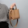 New Crossbody Bucket Bag with One Shoulder Leather Large Capacity Handbag Bag