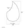 Professioneller Gitarrenschutz Bunter Schalenmuster-Schlagbrett Gitarrenzubehör Gitarren-Schlagbrett PVC-Textur für Gitarre
